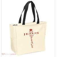 Know Jesus Know Peace Religious Christ Christian Tote Bag thumb 2