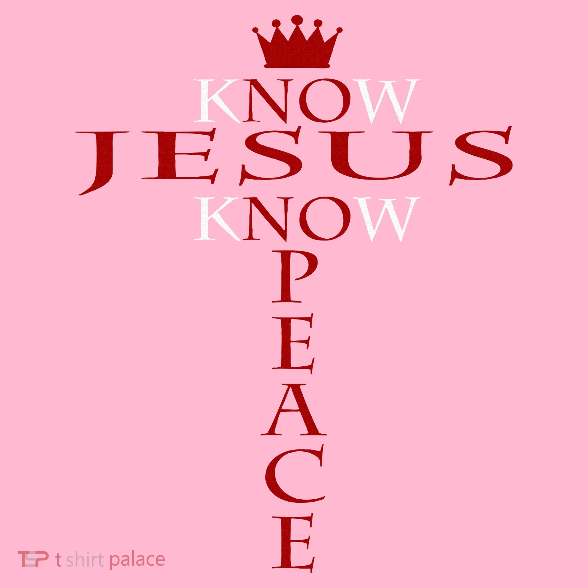 Know Jesus Know Peace Religious Christ Christian Coaster