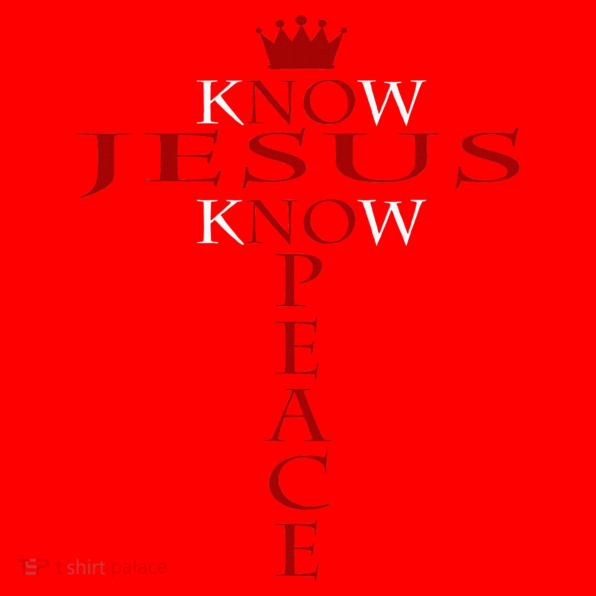 Know Jesus Know Peace Religious Christ Christian Santa Hat