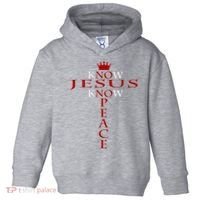 Know Jesus Know Peace Religious Christ Christian Toddler Hoodie thumb 0