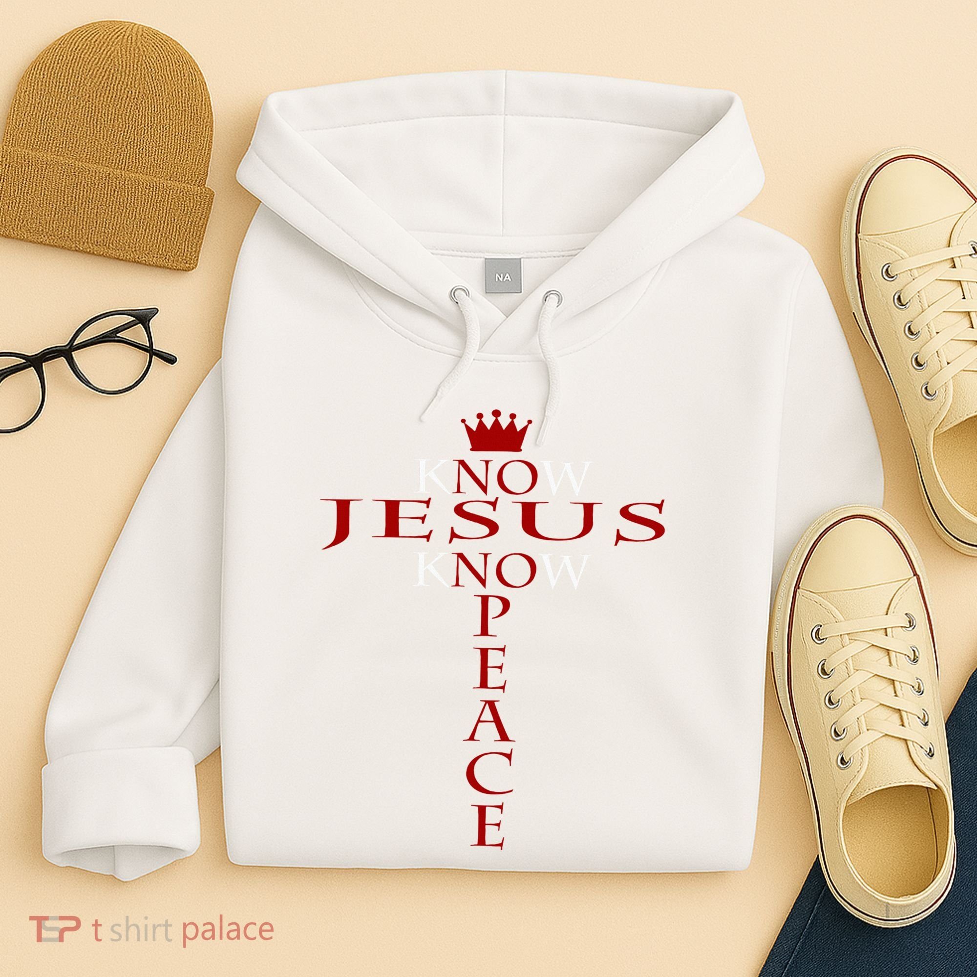 Know Jesus Know Peace Religious Christ Christian Hoodie