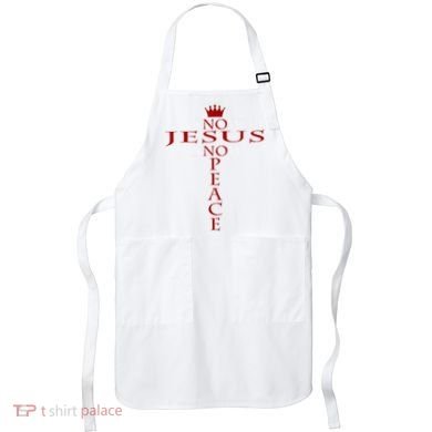 Know Jesus Know Peace Religious Christ Christian Apron