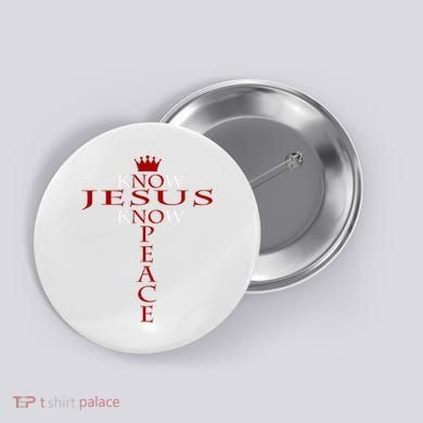 Know Jesus Know Peace Religious Christ Christian Button