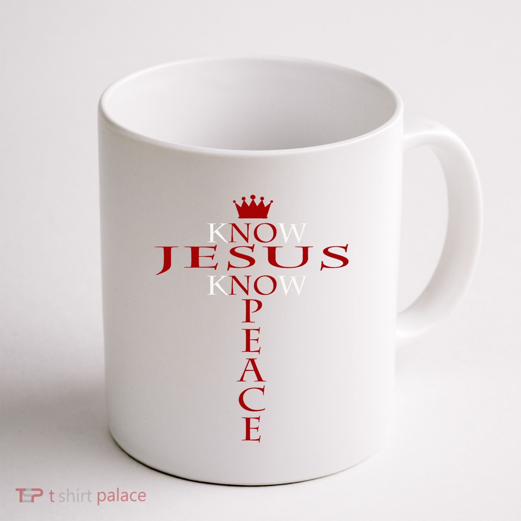 Know Jesus Know Peace Religious Christ Christian Coffee Mug