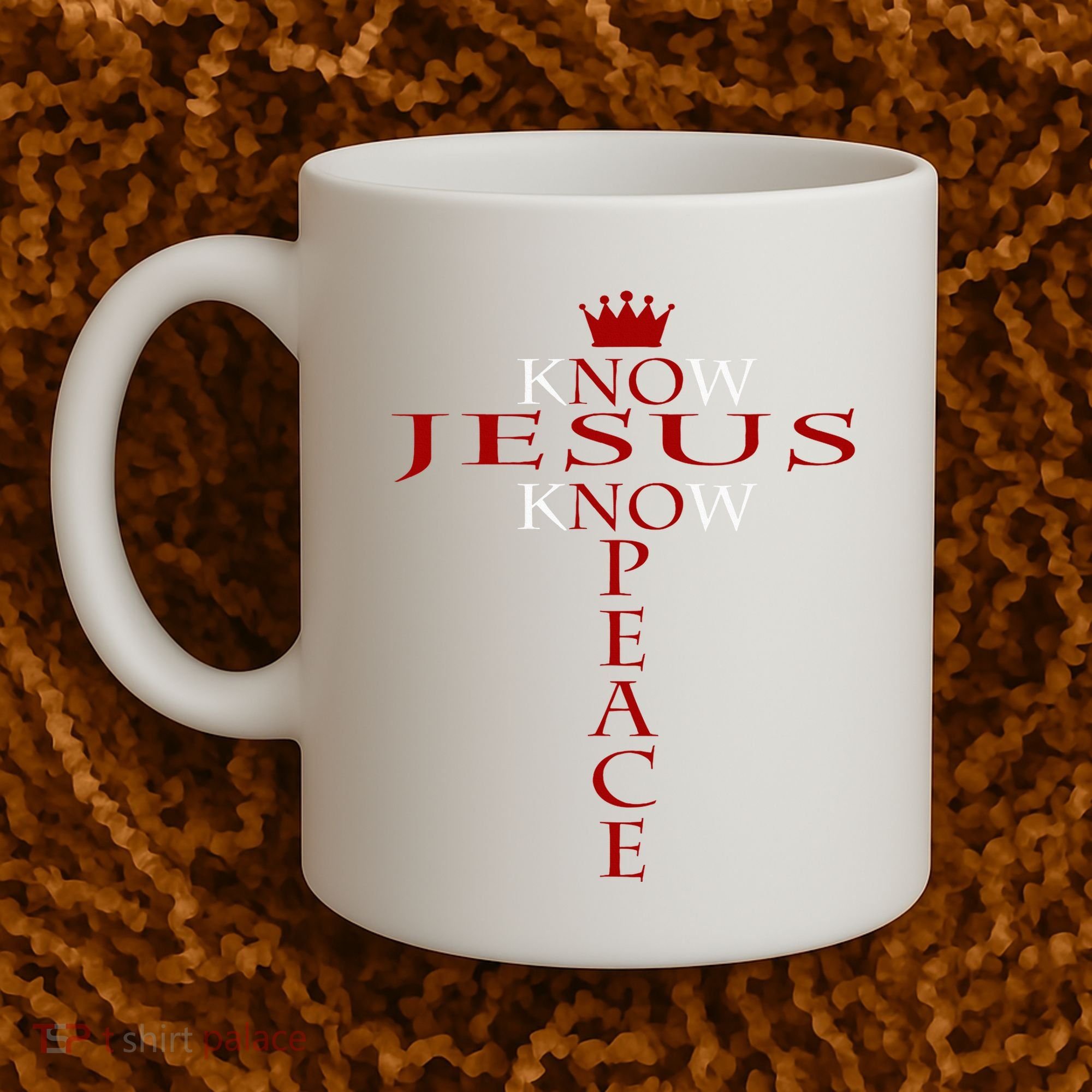 Know Jesus Know Peace Religious Christ Christian Coffee Mug
