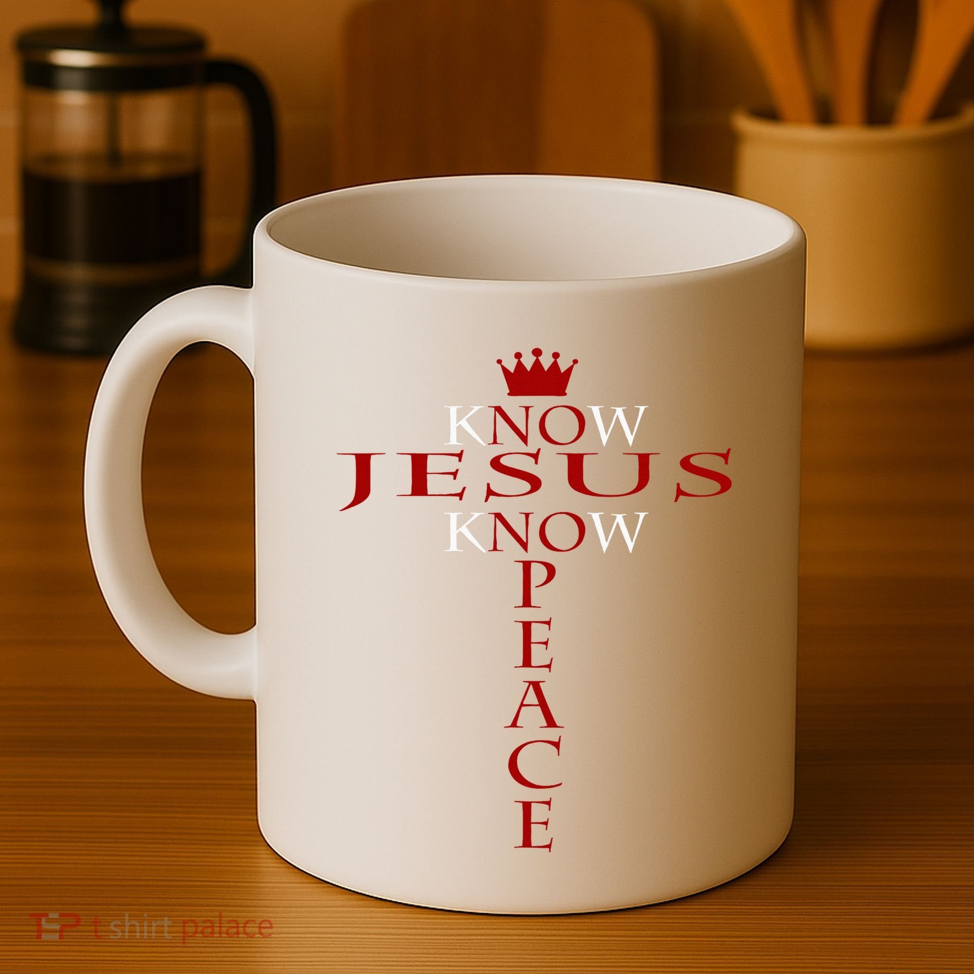 Know Jesus Know Peace Religious Christ Christian Coffee Mug