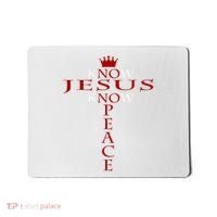 Know Jesus Know Peace Religious Christ Christian Mousepad thumb 0