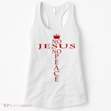 Know Jesus Know Peace Religious Christ Christian Women's Tank Top