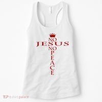 Know Jesus Know Peace Religious Christ Christian Women's Tank Top thumb 0
