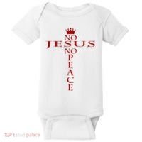 Know Jesus Know Peace Religious Christ Christian Baby Bodysuit thumb 0