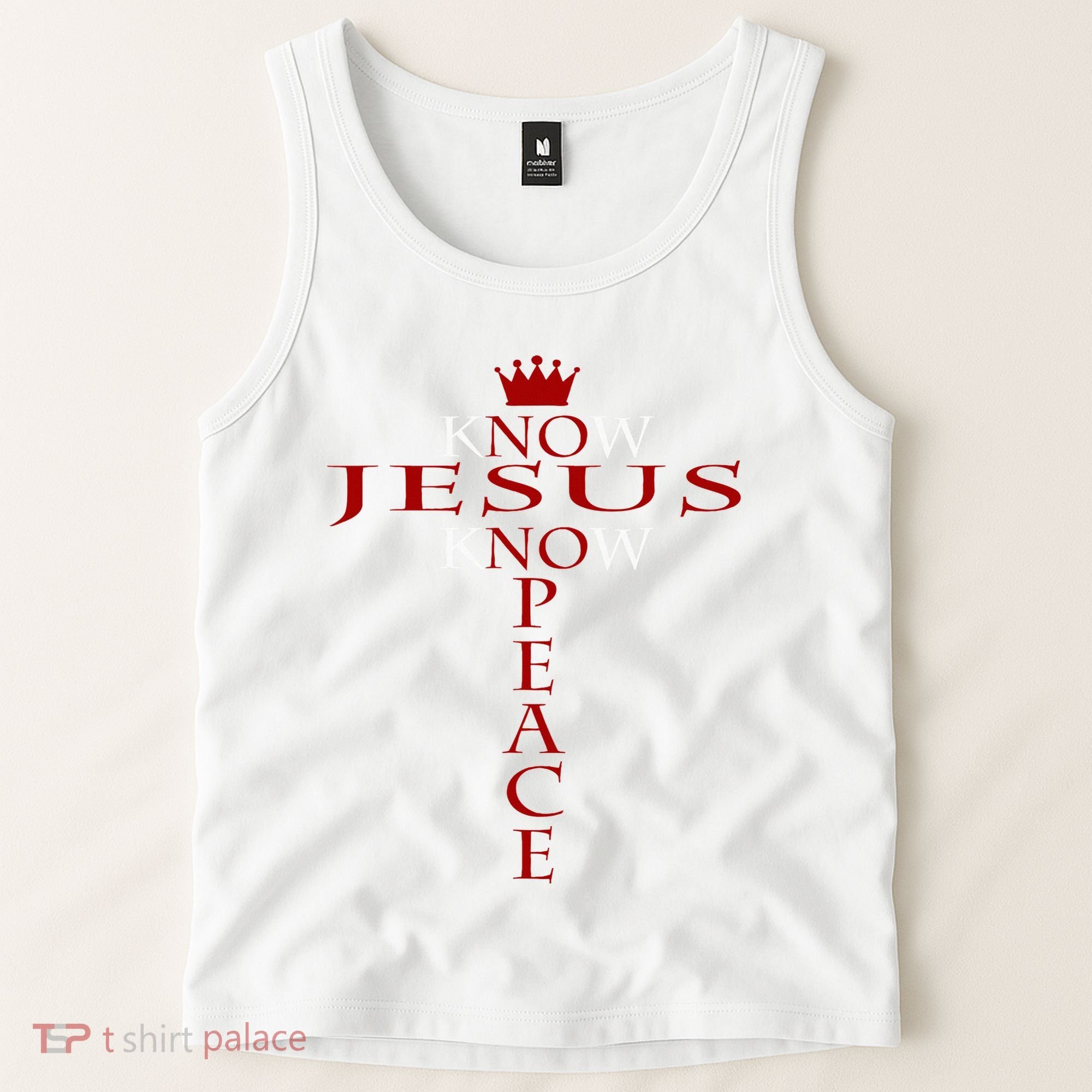 Know Jesus Know Peace Religious Christ Christian Tank Top