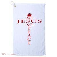 Know Jesus Know Peace Religious Christ Christian Golf Towel thumb 0