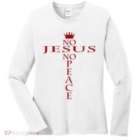 Know Jesus Know Peace Religious Christ Christian Women's Long Sleeve Shirt thumb 0