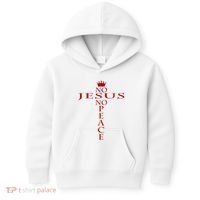 Know Jesus Know Peace Religious Christ Christian Kids Hoodie thumb 0