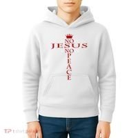 Know Jesus Know Peace Religious Christ Christian Kids Hoodie thumb 4