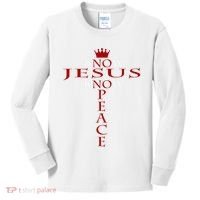 Know Jesus Know Peace Religious Christ Christian Kids Long Sleeve Shirt thumb 0