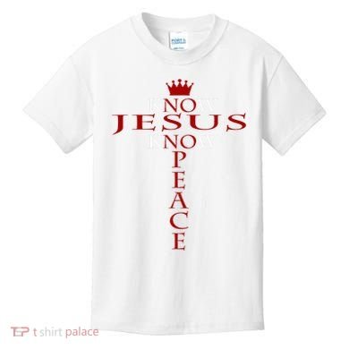 Know Jesus Know Peace Religious Christ Christian Kids T-Shirt
