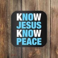 Know Jesus Know Peace No Jesus No Peace Faith God Coaster thumb 0