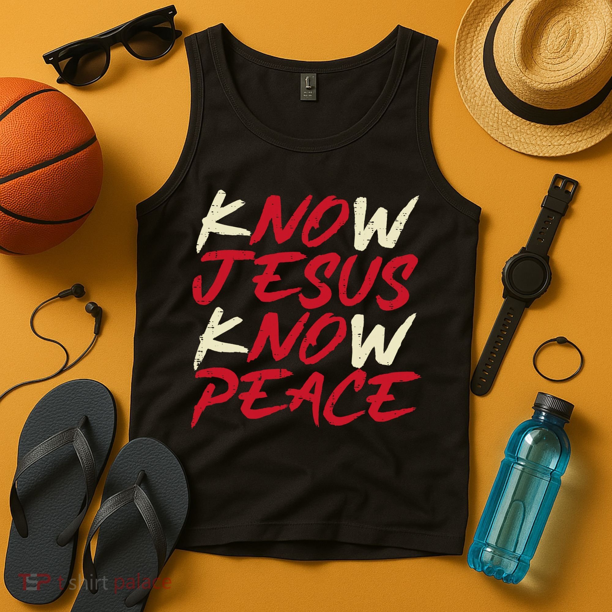 Know Jesus Know Peace No Jesus No Peace Faith God Tank Top