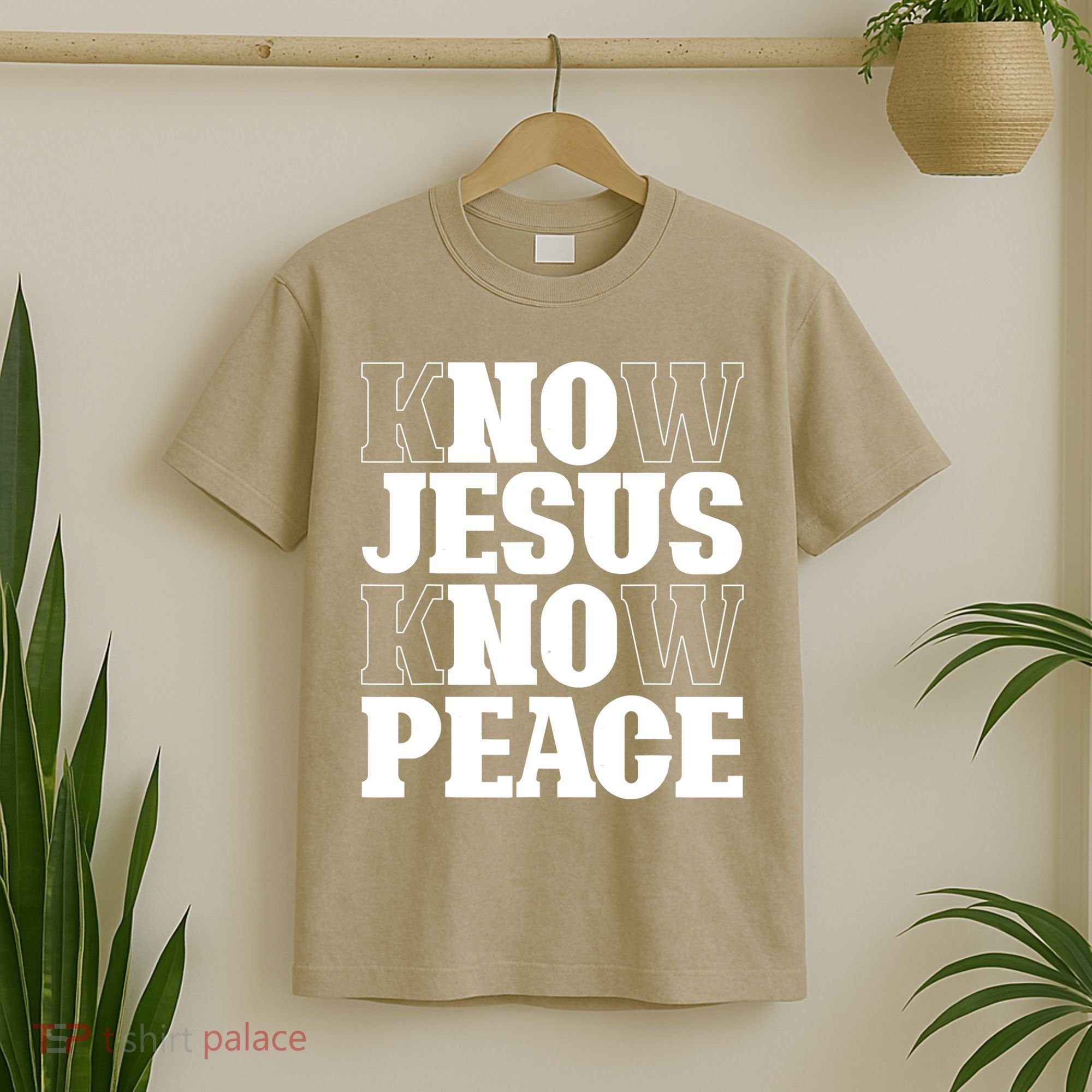 Know Jesus Know Peace Religion God Church Christian Gifts T-Shirt