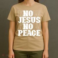 Know Jesus Know Peace Religion God Church Christian Gifts T-Shirt thumb 4