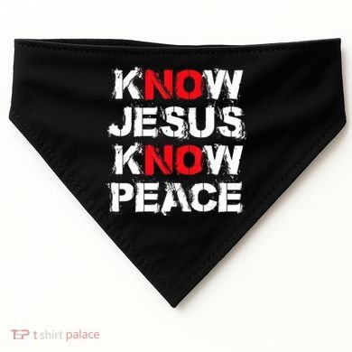 Know Jesus Know Peace USA-Made Doggie Bandana