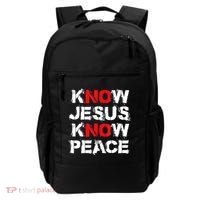 Know Jesus Know Peace Backpack thumb 0