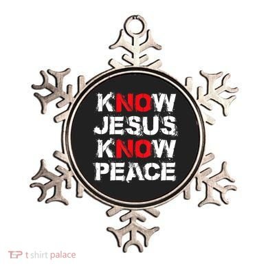 Know Jesus Know Peace Ornament
