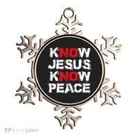 Know Jesus Know Peace Ornament thumb 0