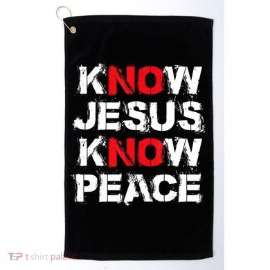 Know Jesus Know Peace Golf Towel