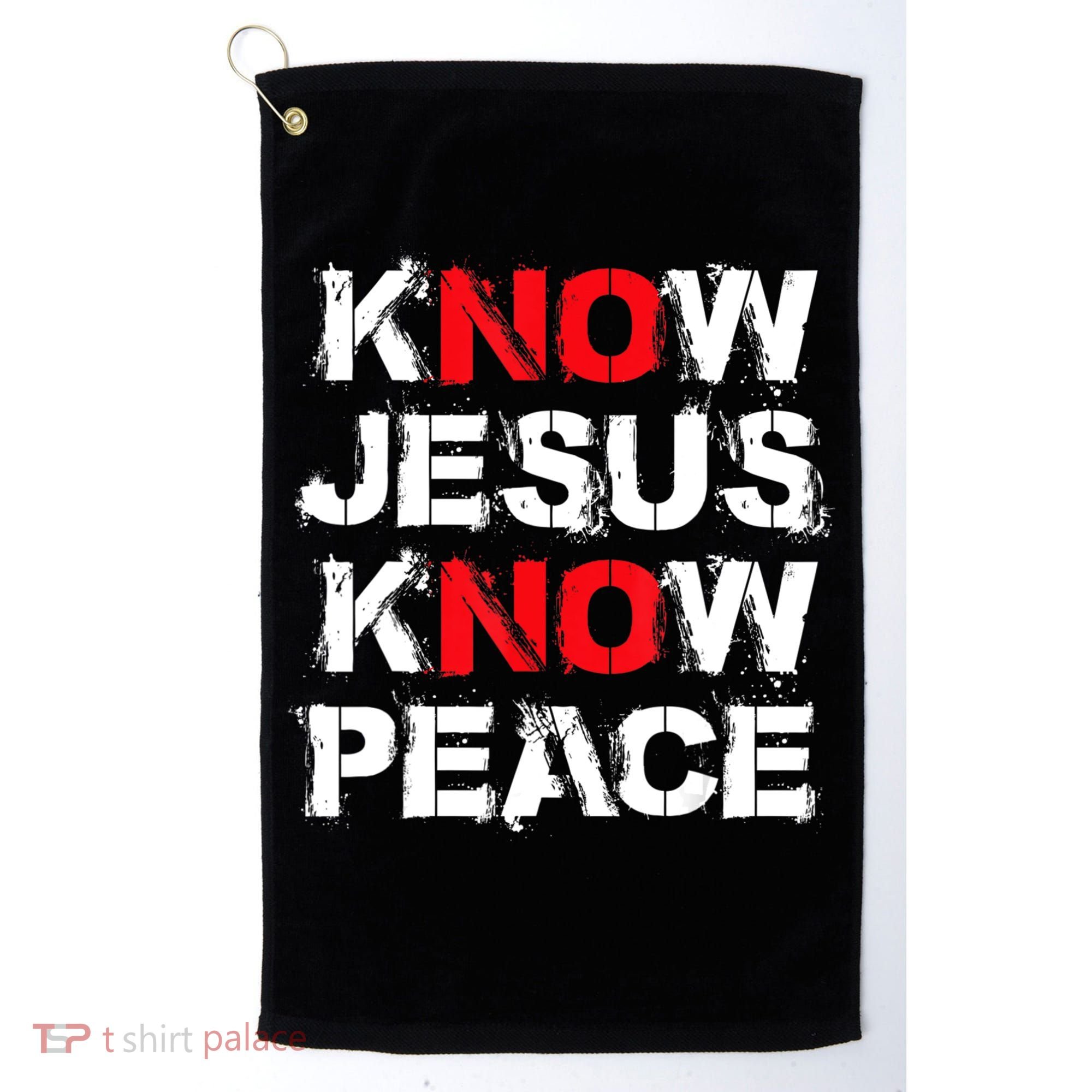 Know Jesus Know Peace Golf Towel