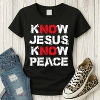 Know Jesus Know Peace Women's T-Shirt thumb 3