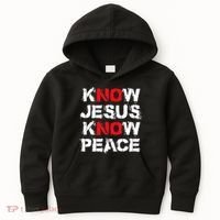 Know Jesus Know Peace Kids Hoodie thumb 0