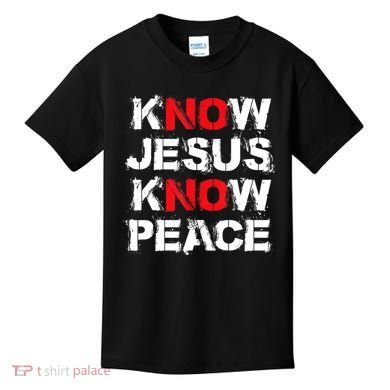 Know Jesus Know Peace Kids T-Shirt