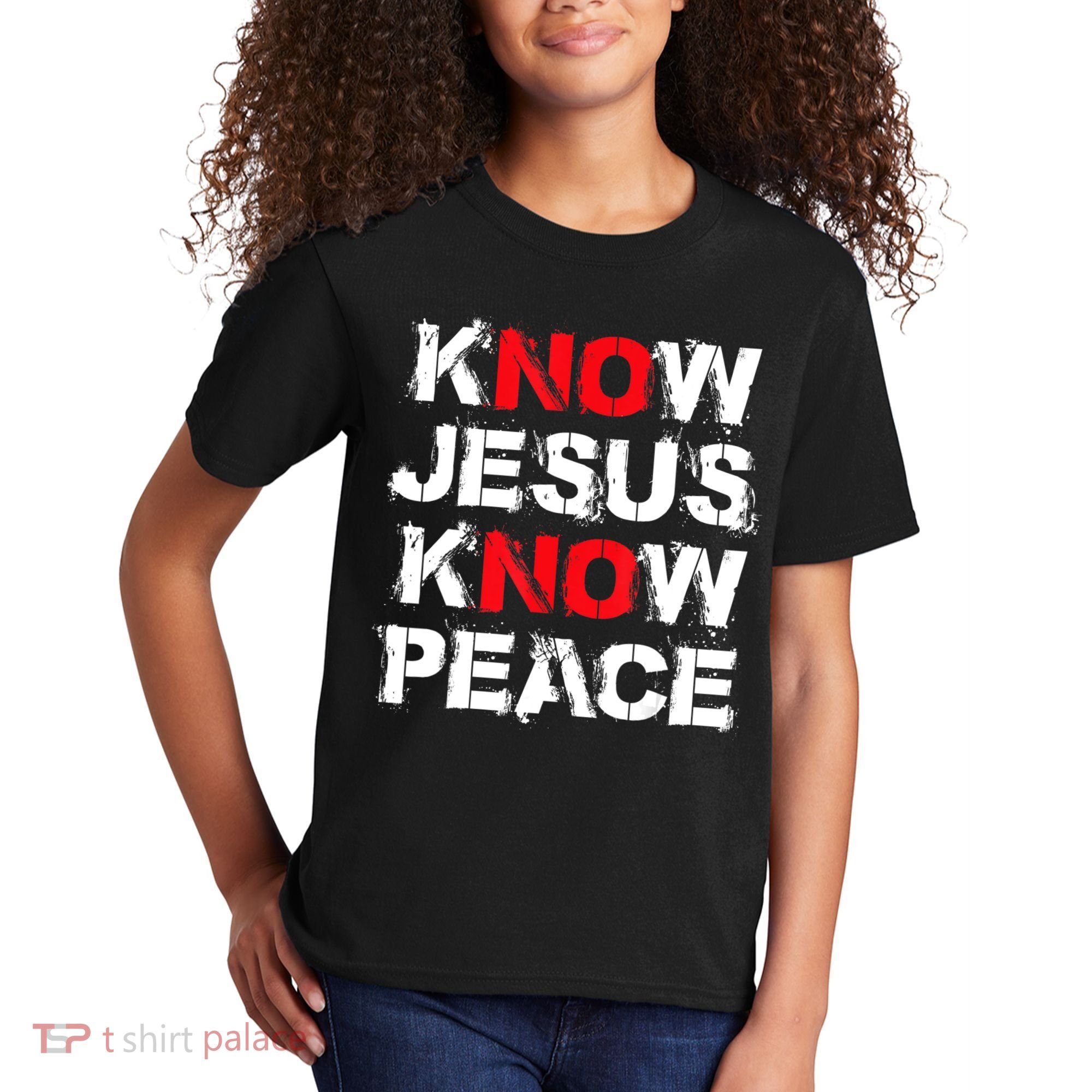 Know Jesus Know Peace Kids T-Shirt
