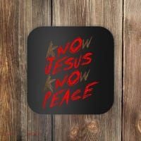Know Jesus Know Peace Coaster thumb 0