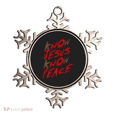 Know Jesus Know Peace Ornament