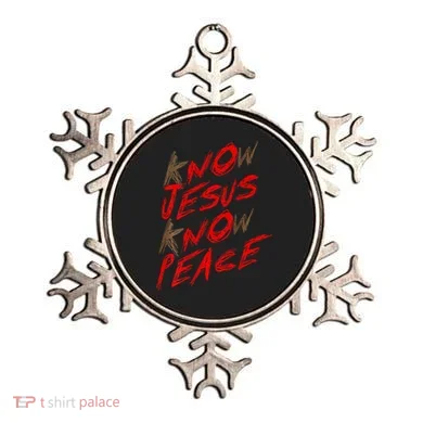 Know Jesus Know Peace Ornament