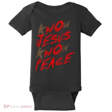Know Jesus Know Peace Baby Bodysuit