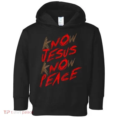 Know Jesus Know Peace Toddler Hoodie