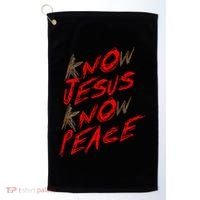 Know Jesus Know Peace Golf Towel thumb 0
