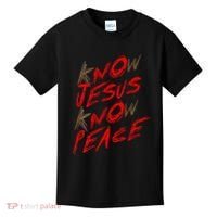 Know Jesus Know Peace Kids T-Shirt thumb 0