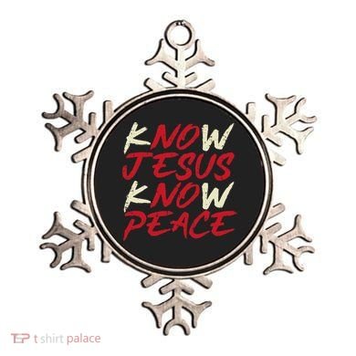 Know Jesus Know Peace God Faith Christian Ornament