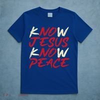 Know Jesus Know Peace God Faith Christian T-Shirt thumb 5