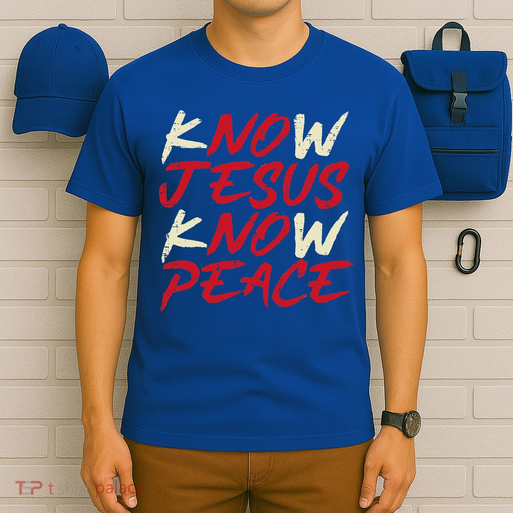 Know Jesus Know Peace God Faith Christian T-Shirt