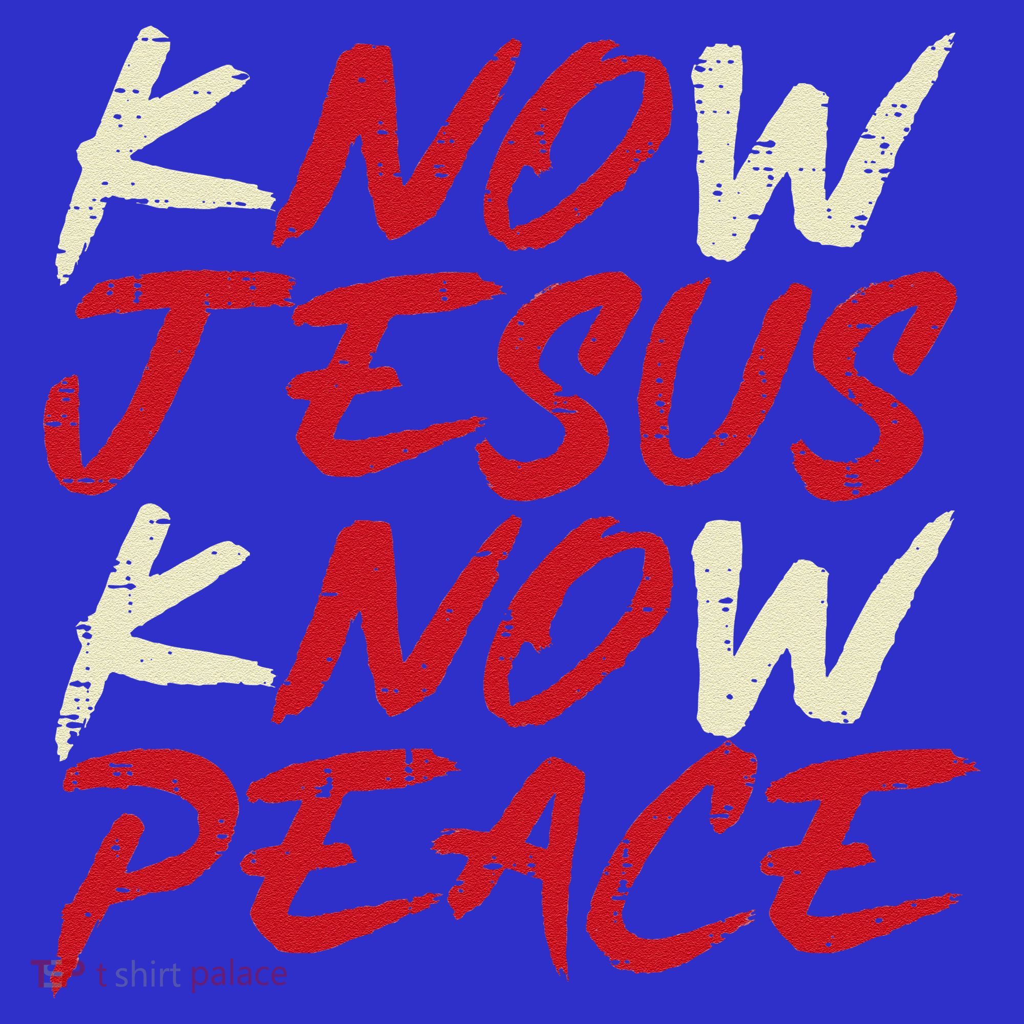 Know Jesus Know Peace God Faith Christian Women's Tank Top