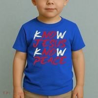 Know Jesus Know Peace God Faith Christian Toddler T-Shirt thumb 2