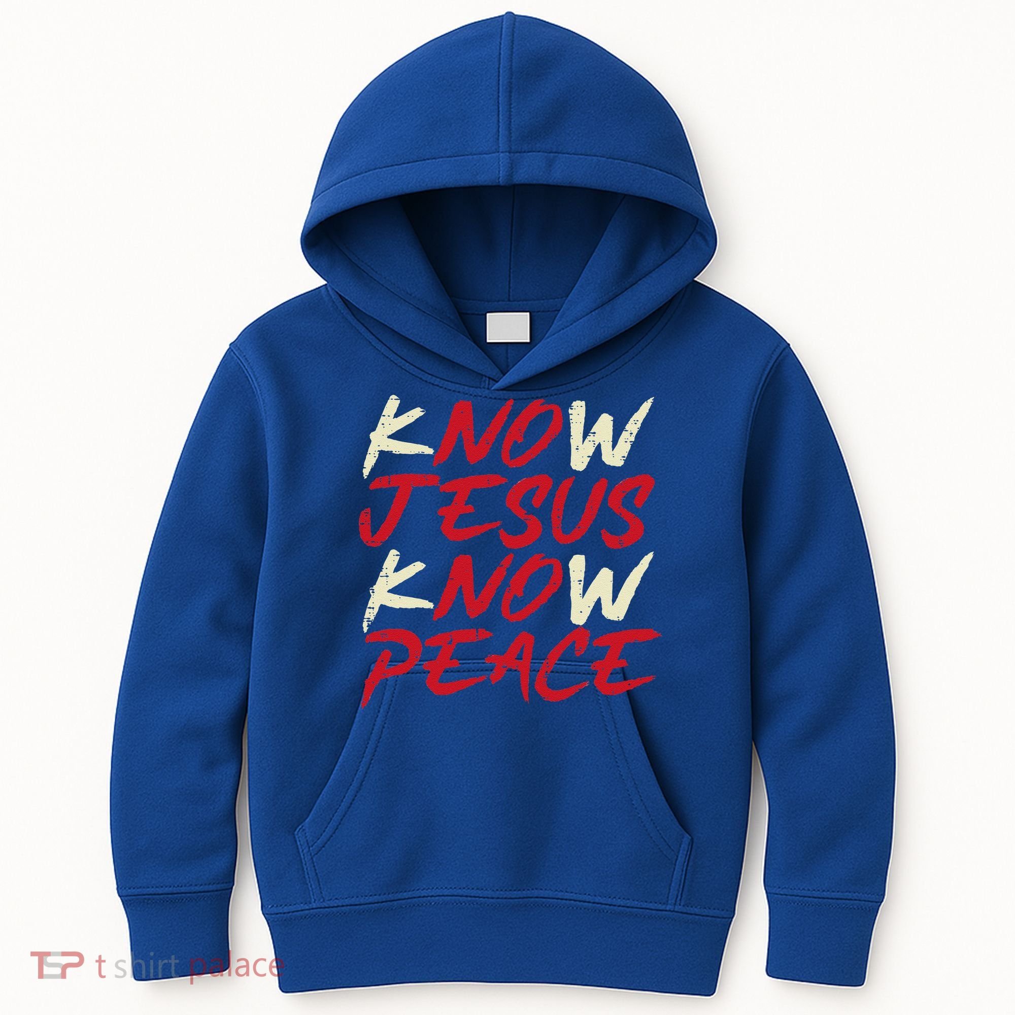 Know Jesus Know Peace God Faith Christian Kids Hoodie