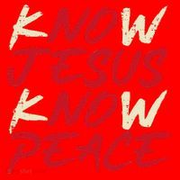 Know Jesus Know Peace God Faith Christian Santa Hat thumb 1