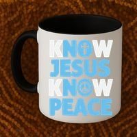 Know Jesus Know Peace No Jesus No Peace Christian Coffee Mug thumb 2